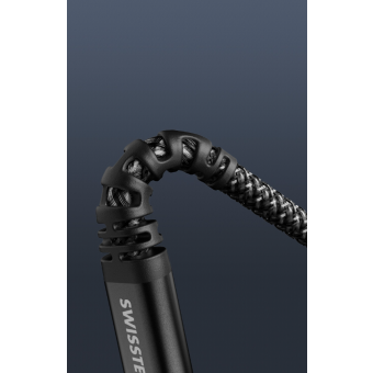 SWISSTEN Kevlar, USB-A na Lightning 8pin, 3A, 60W, 1.5m, čierny