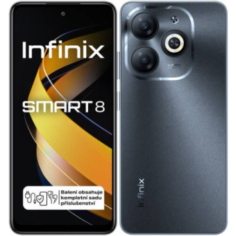 Infinix Smart 8, 3/64 GB, Dual SIM, Timber Black - SK distribúcia