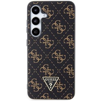Obal Guess PU Leather 4G Triangle Metal Logo Samsung Galaxy S24+ 5G S926 GUHCS24MPG4GPK Black