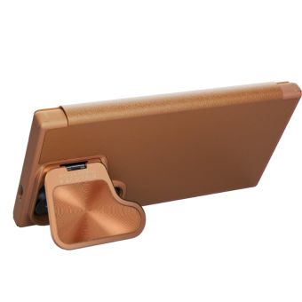 Obal Nillkin Qin Book Prop Samsung Galaxy S24 5G S921 Brown