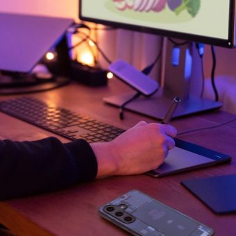 Sklenené puzdro na Samsung Galaxy A34 5G A346 TECH design 2