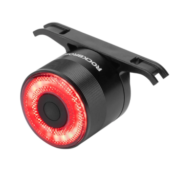 Rockbros Q3, zadné svetlo s inteligentným stop systémom, čierne