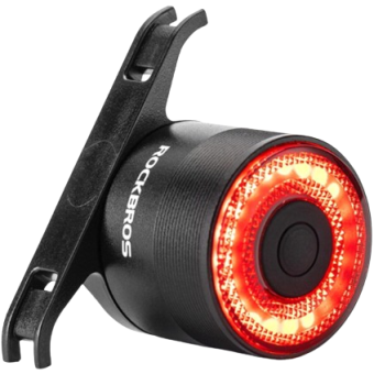 Rockbros Q3, zadné svetlo s inteligentným stop systémom, čierne