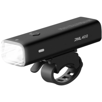 Rockbros 24310006001, predné svetlo 400 lm + microUSB-USB-A kábel, čierne