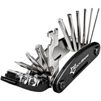 Rockbros GJ1601, 16-in-1, multifunkčné náradie na opravu bicyklov, čierne