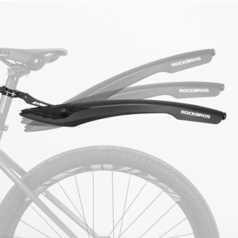 Rockbros DNB8001, blatník predný aj zadný(s LED svetlom), čierny