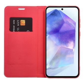 Obal LUNA Book Carbon Xiaomi Redmi Note 13 4G red