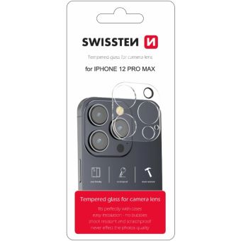 SWISSTEN ochranné sklo na fotoaparát na Apple iPhone 12 Pro Max