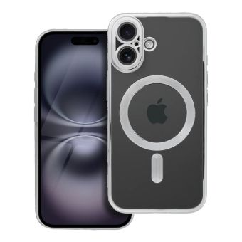 Obal ELECTRO MAG COVER MagSafe Apple iPhone 16 strieborný