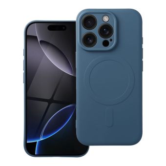 Obal SILICONE MAG COVER MagSafe Apple iPhone 16 Pro modrý