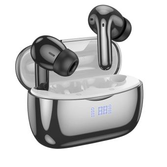 HOCO bezdrôtové slúchadlá bluetooth TWS ANC PlusENC EQ16 - strieborno-čierne