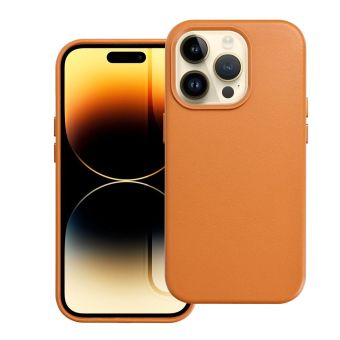 Obal Leather Mag Cover Apple iPhone 16 Pro orange