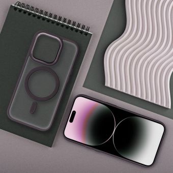 Obal Matte Mag Cover MagSafe Apple iPhone 16 Pro Max purple