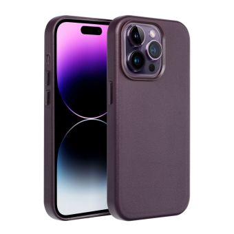 Obal Leather Mag Cover Apple iPhone 16 Plus dark violet