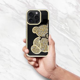Obal TEDDY BEAR Case Apple iPhone 13 Pro gold