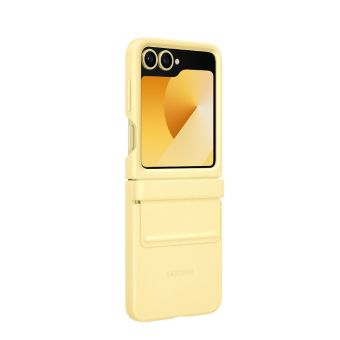 Obal Samsung Kindsuit Case Vegan Leather na Samsung Galaxy Z Flip6 5G F741 EF-VF741PYEGWW Yellow
