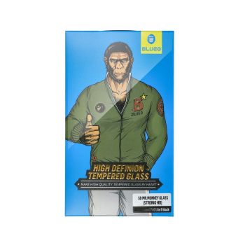 5D Mr. Monkey Glass Apple iPhone 16 Pro Max black (Strong HD)