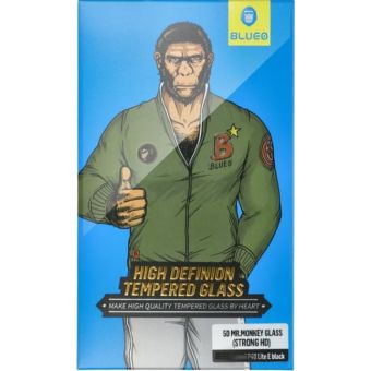 5D Mr. Monkey Glass Apple iPhone 16 black (Strong HD)