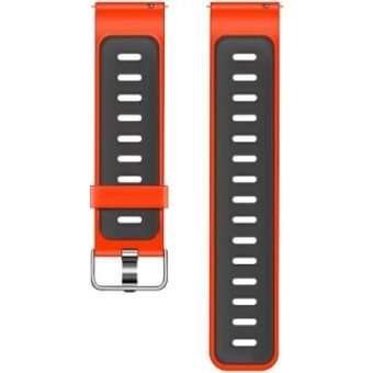 Beline silikónový remienok na smarthodinky 20mm červeno-čierny