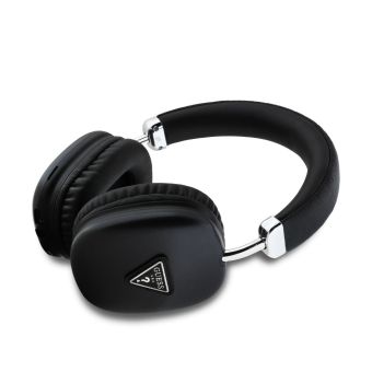 Guess Saffiano PU Leather Triangle Logo Wireless Headphones GUBHK1SATSK Black