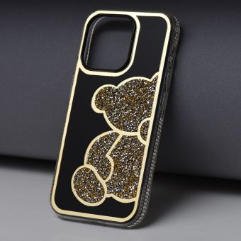 Obal TEDDY BEAR Case Apple iPhone 16 Pro gold