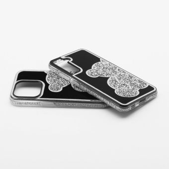 Obal TEDDY BEAR Case Apple iPhone 16 Pro Max silver