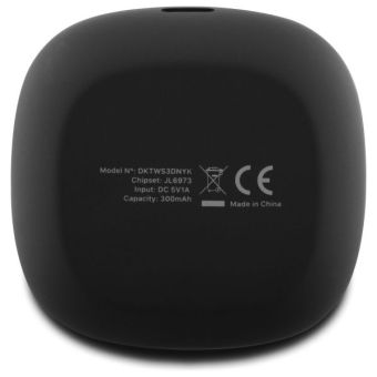 Bezdrôtové slúchadlá DKNY 3D Rubber Matte Finish čierne