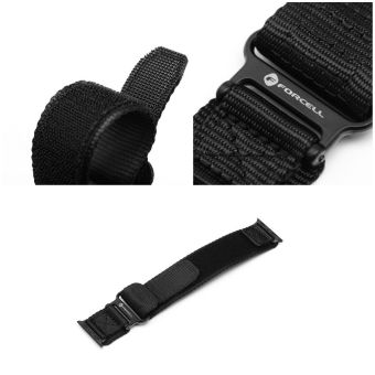 Remienok FORCELL F-DESIGN FA05 nylon Apple Watch 42/44/45/49mm čierny