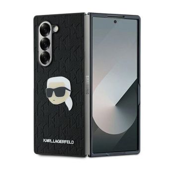 Karl Lagerfeld PU Saffiano Monogram Karl Head Samsung Galaxy Z Fold 6 Black