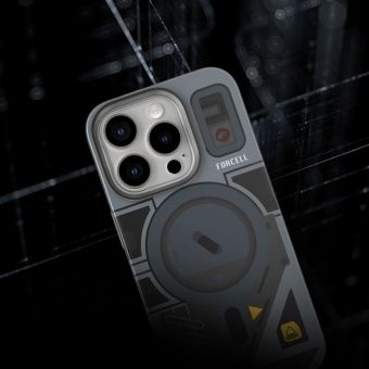 Obal FORCELL F-PROTECT Levels with Dual Layer 4D technology, Miliatry Drop Tested, MagSafe, Apple iPhone 16 Pro Max cyber grey