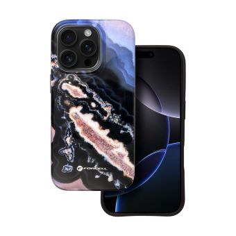 FORCELL F-PROTECT Mirage case compatible with MagSafe for IPHONE 16 PRO gold island