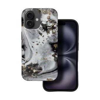 FORCELL F-PROTECT Mirage case compatible with MagSafe for IPHONE 16 silver fog