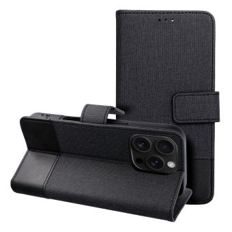 Gomma Book iPhone 16 Plus - čierne (s prackou)