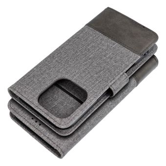 Gomma Book iPhone 16 Plus - sivé (s prackou)