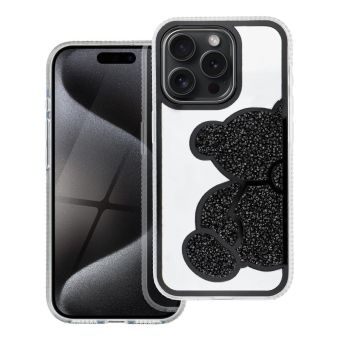 Obal TEDDY BEAR Apple iPhone 12 mini čierny