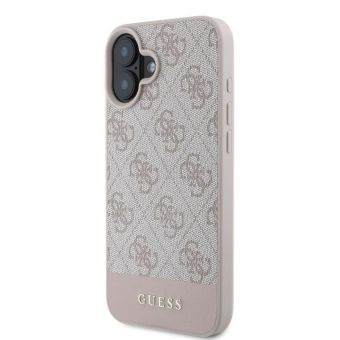 Obal Guess PU 4G Stripe Apple iPhone 16 GUHCP16SG4GLPI ružový