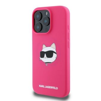 Obal Karl Lagerfeld Sil Choupette Head Print Apple iPhone 16 Pro Max KLHMP16XSCHPPLF ružový