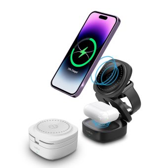 Maxlife MXWC-06 3in1 magnetic wireless charger 15W white