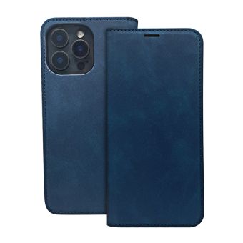 Suede Book Motorola Moto E14/G24/G04/G04S - tmavo-modré