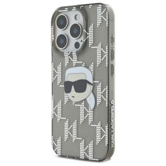 Karl Lagerfeld case for iPhone 16 Pro 6,3 KLHCP16LHKLPKHK black Hard IML Karl Head Electroplated