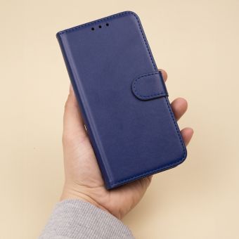 Magnet Classic Book Motorola Edge 50 Neo - modré (s prackou)