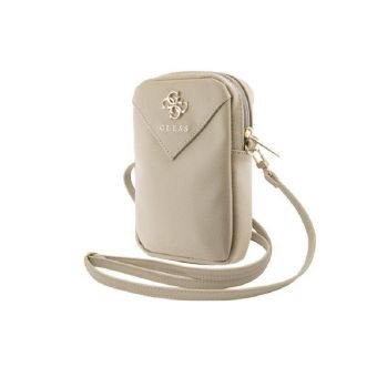 Obal Guess PU Grained 4G Metal Logo Phone Bag GUWBZPGSTEGD zlatý