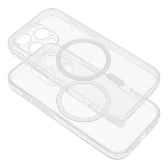 Obal CLEAR MAG COVER GLITTER MagSafe Samsung Galaxy S25 5G S931 transparentný