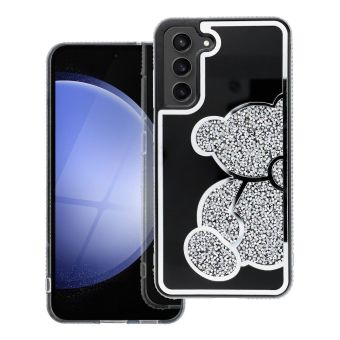 Obal TEDDY BEAR Samsung Galaxy S25 Ultra 5G S938 strieborný