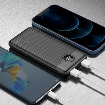 VEGER Powerbank 10000mAh PD QC3.0 2A 20W L10S (W1105PD) - čierny