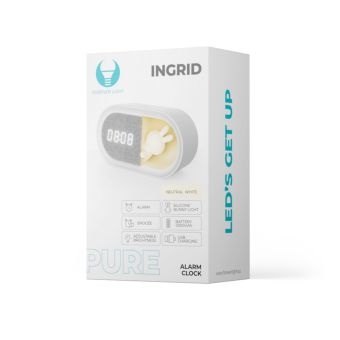 Forever Light PURE FNL-05, svetlo LED zajac  Plus budík, biely