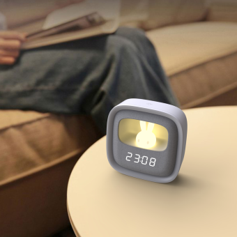 Forever Light PURE FNL-06, svetlo LED zajac  Plus budík, biely