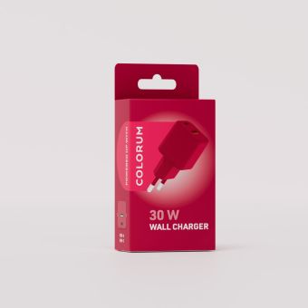 COLORUM Adaptér USB-A  Plus USB-C PD 30W CLS30-AC-02 - ružový