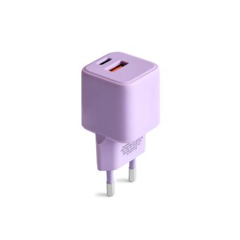 COLORUM Adaptér USB-A  Plus USB-C PD 30W CLS30-AC-09 - fialový