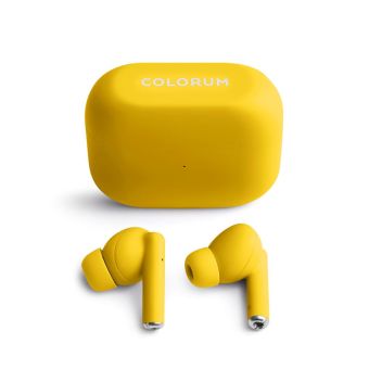Slúchadlá COLORUM TWS Bluetooth 5.3 CTWS-05 žlté